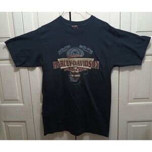 Vintage HARLEY-DAVIDSON Las Vegas NV Graphic Black T Shirt Size L